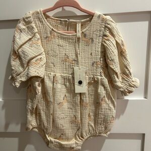 Quincy Mae baby Unicorn Romper